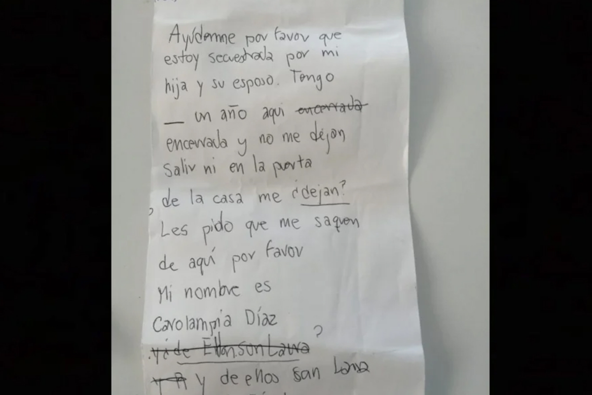 “Estoy secuestrada”: Dan a conocer carta con la que abuelita pidió ayuda en centro de vacunación en Iztapalapa