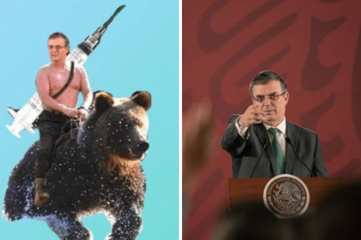 Memes: Tunden a Ebrard en redes tras publicar tuit en ruso