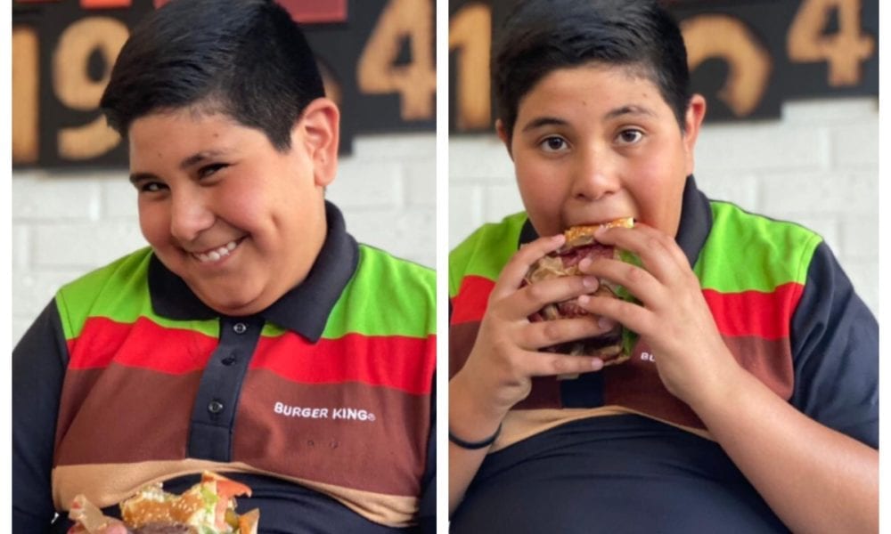 ¡Al fin alguien que sí lo valora! “Niño del Oxxo” se convierte en embajador de Burguer King