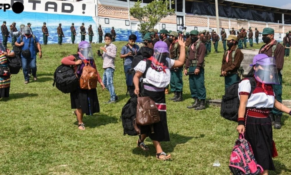 Zapatistas salen de su comunidad para visitar países europeos