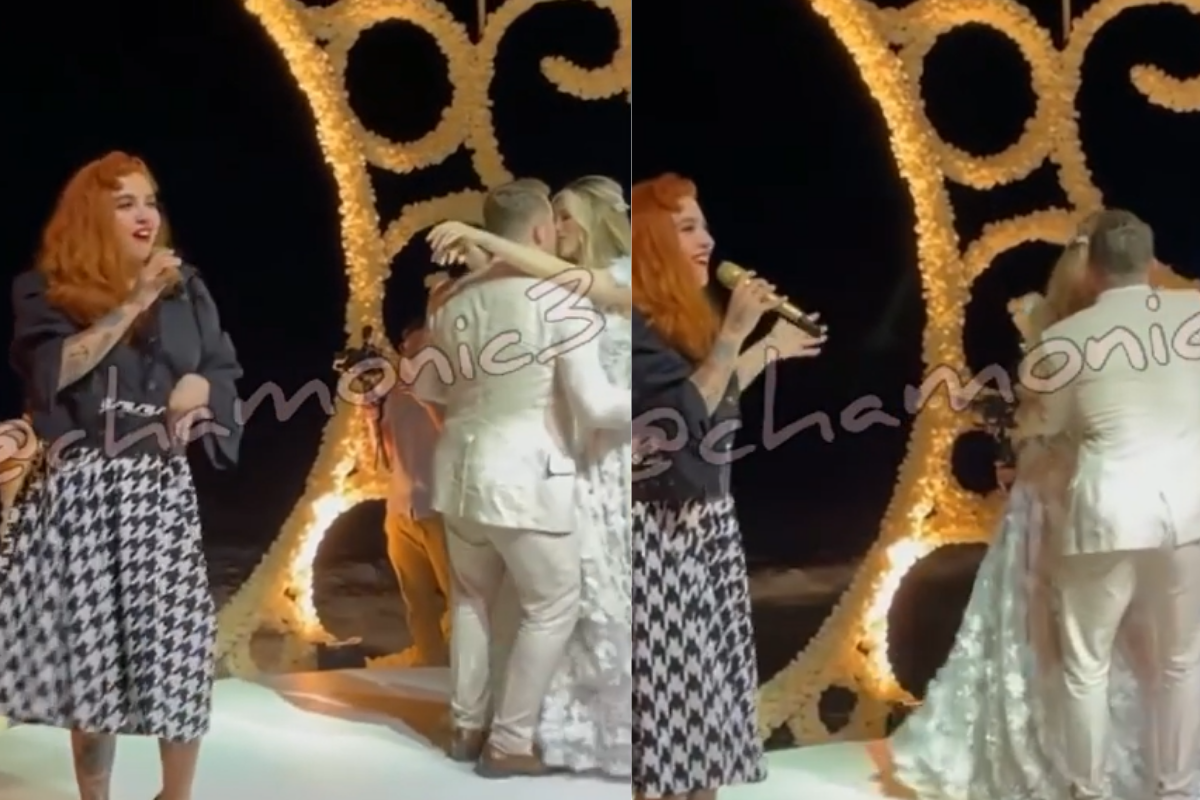 Mon Laferte pone el ambiente en la boda del “Canelo” Álvarez y Fernanda Gómez
