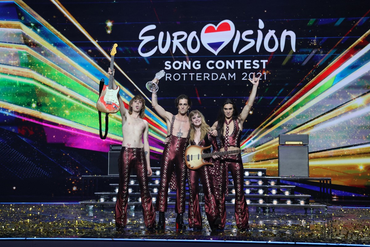 Italia gana el Festival de Eurovisión con un grupo rockero