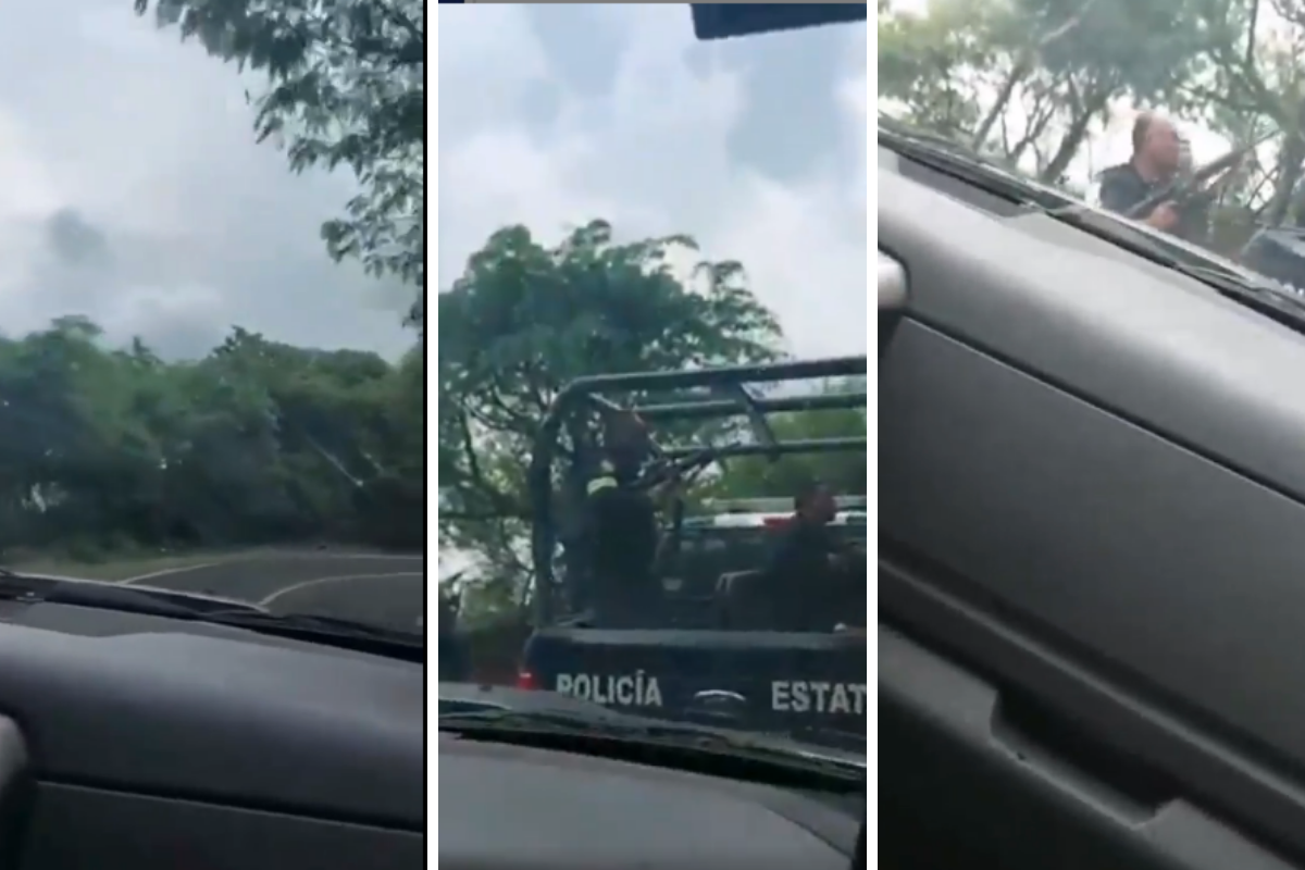 Difunden momento exacto del enfrentamiento entre policías y un grupo armado en Otzoloapan, Edomex