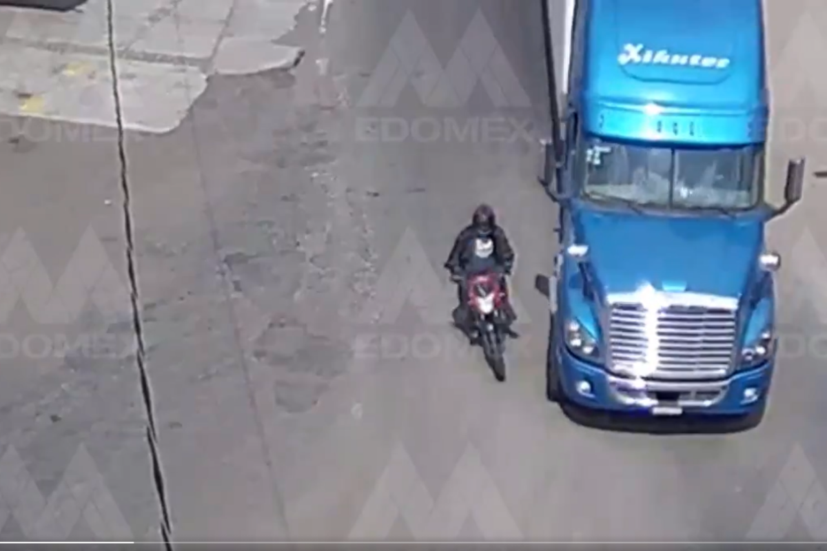 Motociclista es embestido por camión en carretera México-Teotihuacán