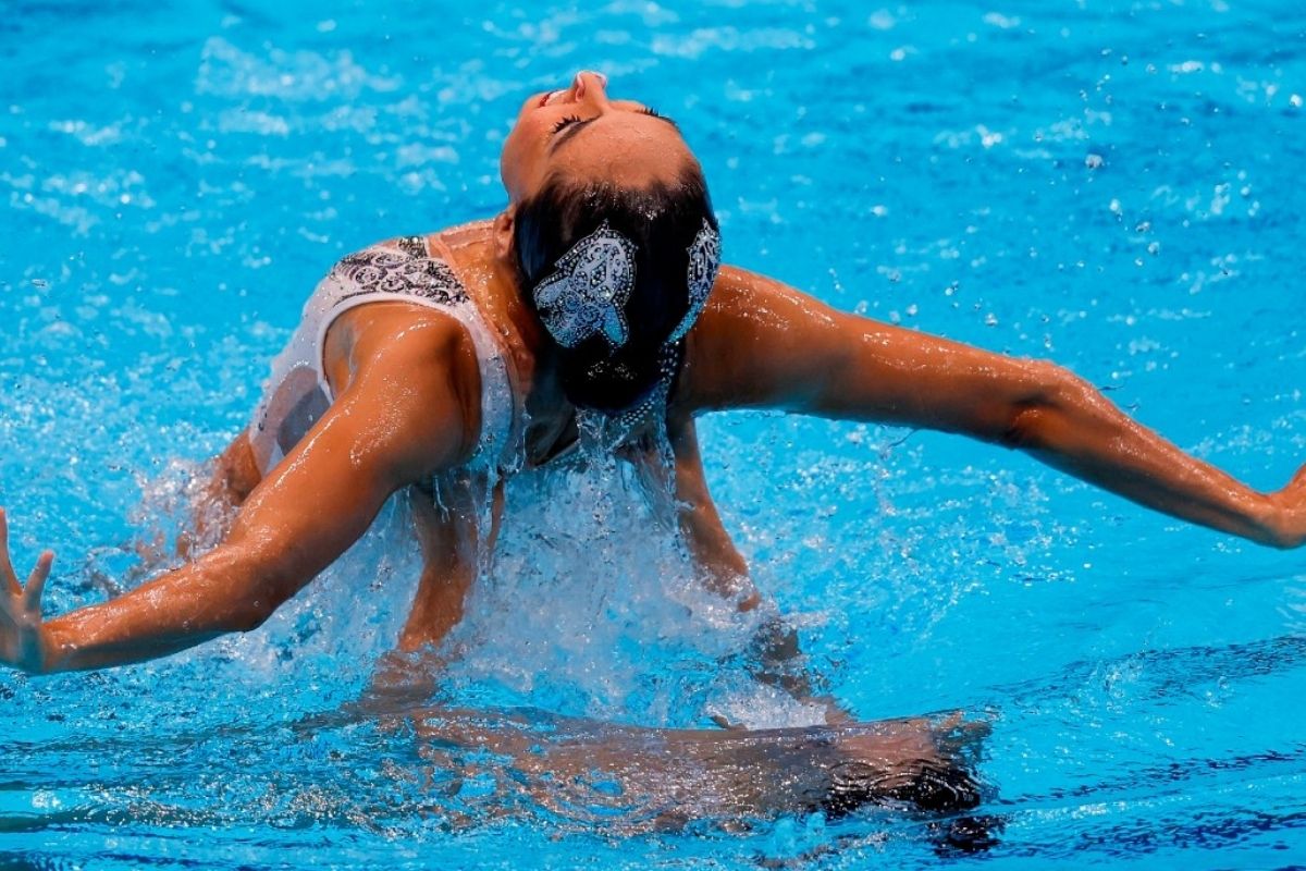 Nuria Diosdado y Joana Jiménez listas para la final de nado sincronizado