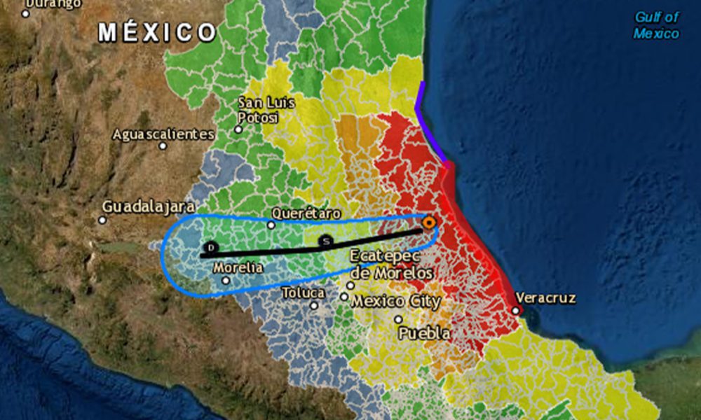 Huracán Grace se degrada a categoría 1 en su avance al centro de México