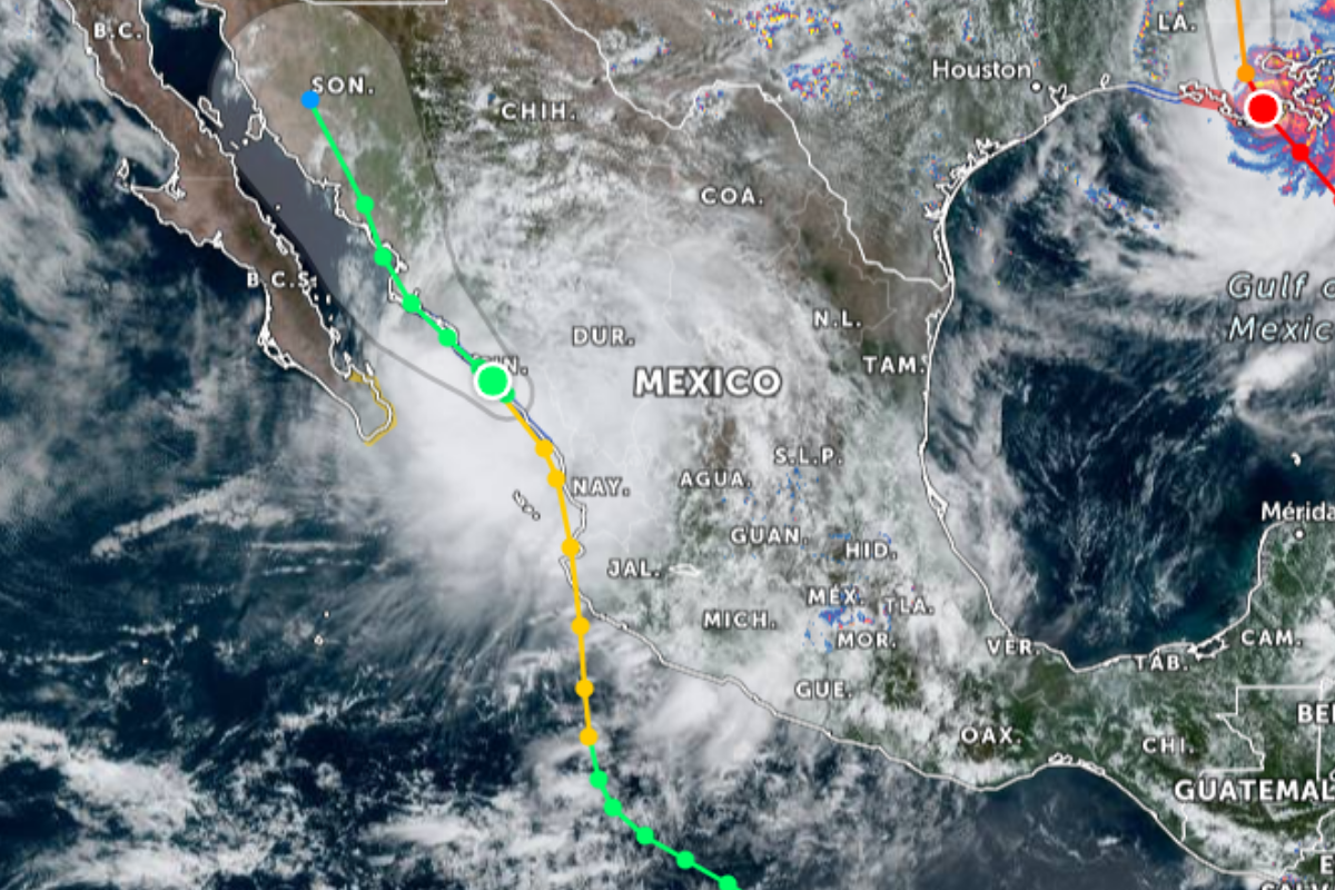 Nora se degrada a tormenta tropical; Aeropuerto Internacional de Mazatlán cancela vuelos