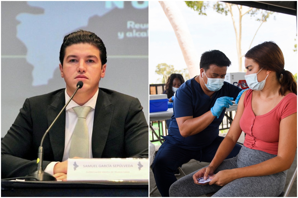 Ciudadanos de NL podrán vacunarse en EU sin visa; Samuel García anuncia caravanas