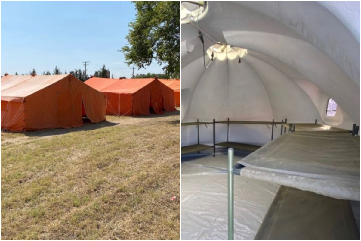 Éste es el campamento para refugiados afganos en aeropuerto militar de Madrid