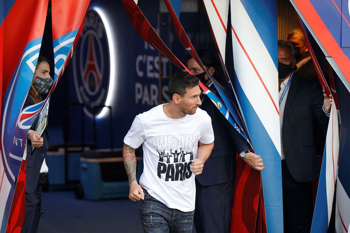 Messi es presentado en el Parque de los Príncipes como nuevo fichaje del PSG