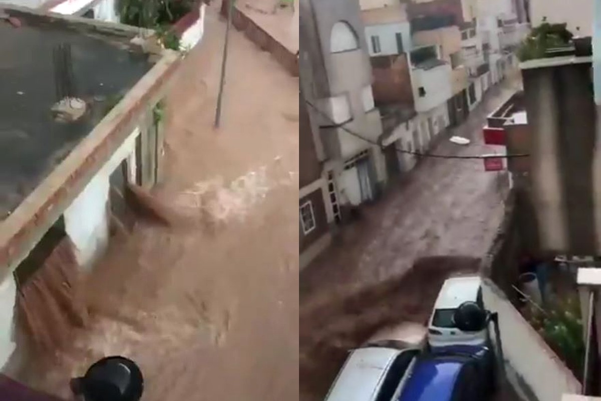 Fuertes inundaciones arrasan con calles de Cataluña