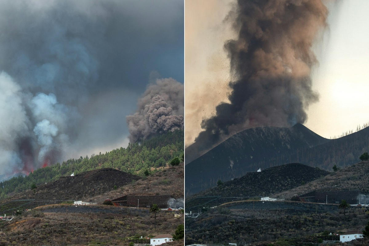 Reabren aeropuerto de La Palma tras cierre por ceniza del volcán Cumbre Vieja