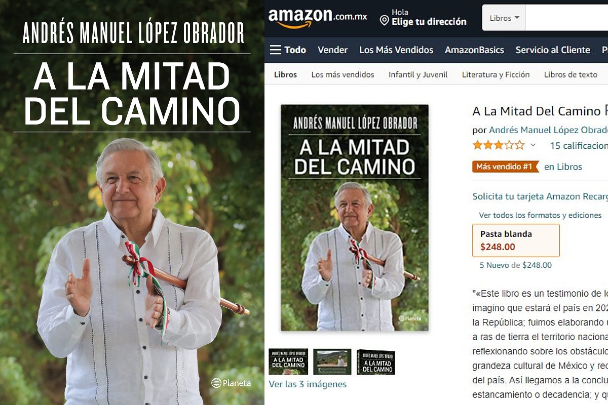 Libro de AMLO ya es el más vendido en Amazon