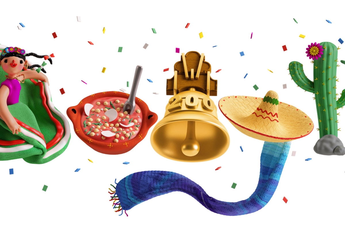 Google celebra Independencia de México con Doodle conmemorativo