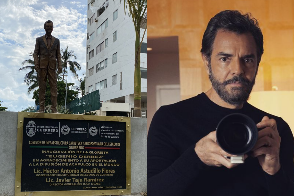 Tunden a Eugenio Derbez por estatua develada en Acapulco