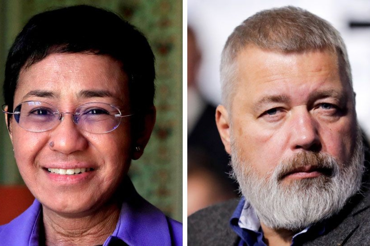 Periodistas Maria Ressa y Dimitri Muratov reciben el Nobel de la Paz