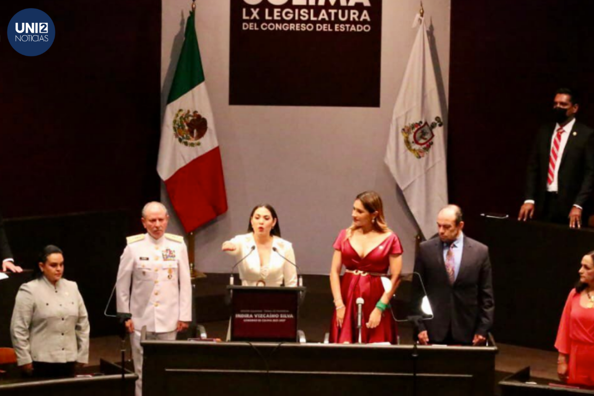 Indira Vizcaíno rinde protesta como gobernadora de Colima