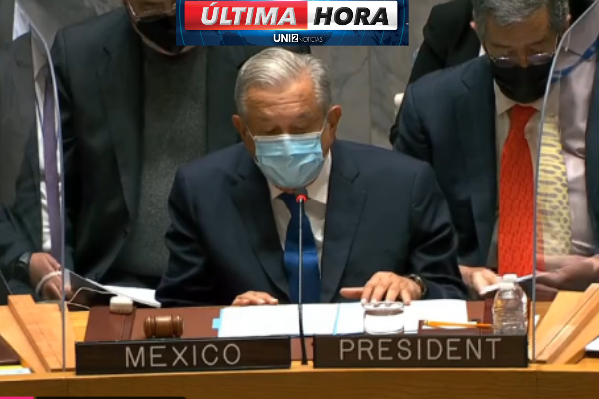 Así encabezó AMLO sesión del Consejo de Seguridad de la ONU