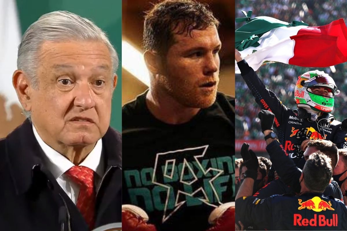 AMLO felicita a “Canelo Álvarez” y “Checo Pérez” por sus logros de este fin