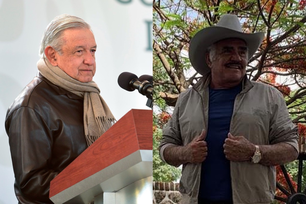 “Símbolo de la canción ranchera”: AMLO lamenta muerte de Vicente Fernández