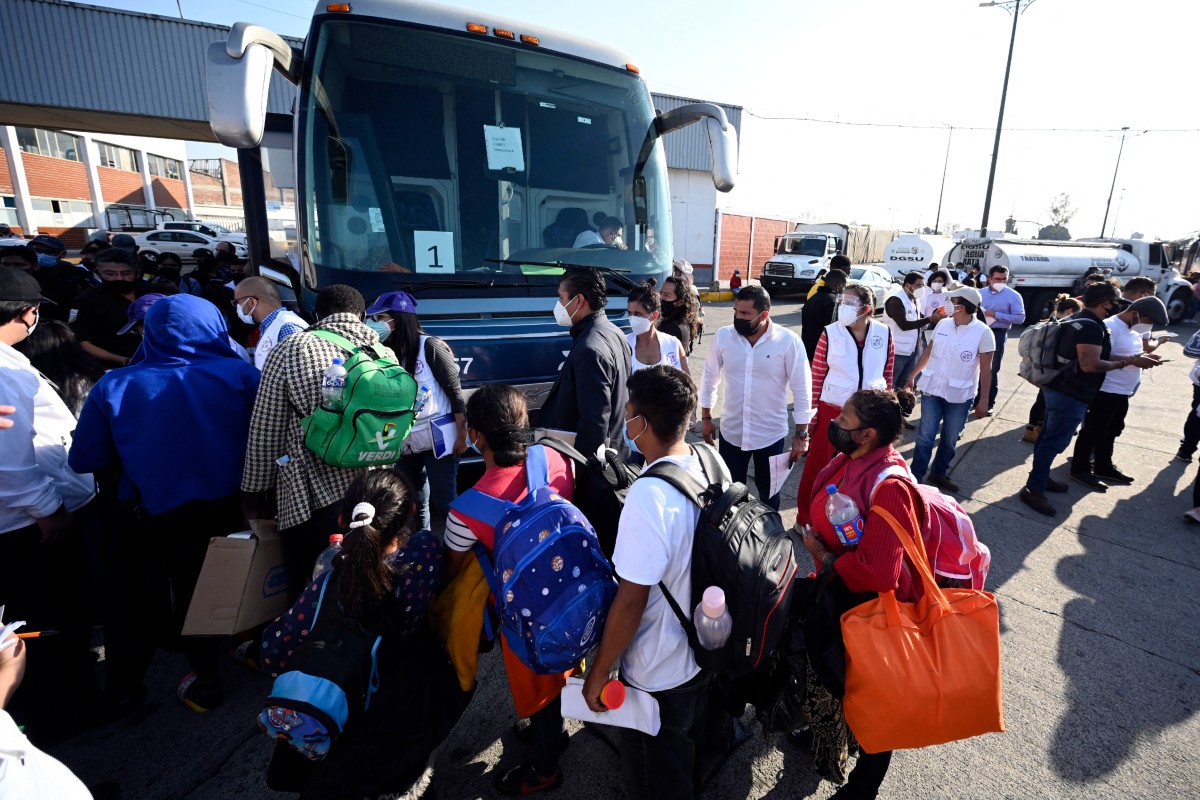 Caravana Migrante sale de Ciudad de México hacia la frontera con EU