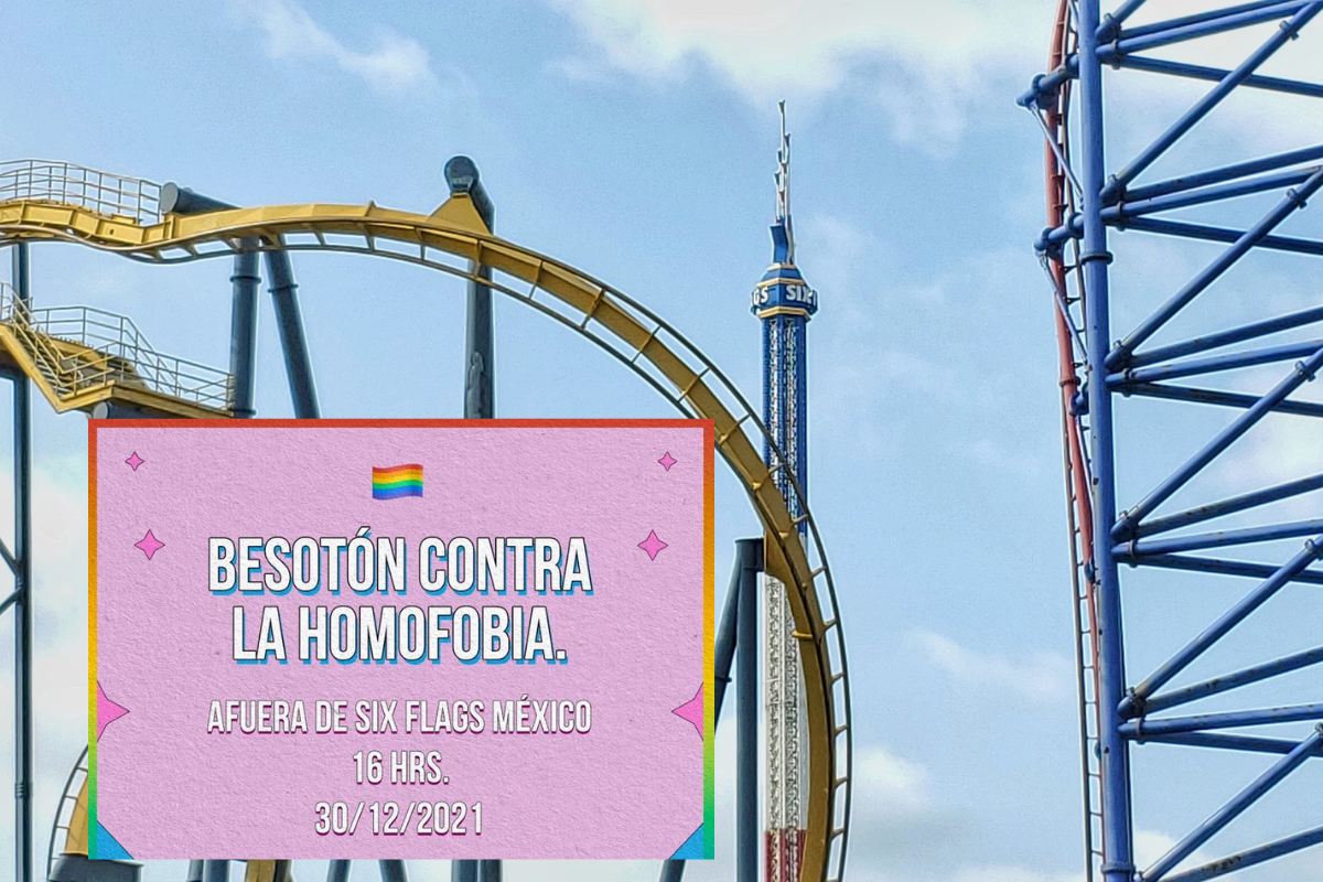 Convocan un “besotón contra la homofobia” en Six Flags por caso de discriminación