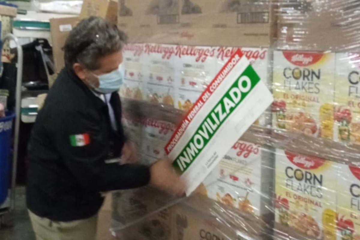 Profeco inmoviliza 380 mil piezas de productos Kellogg’s por omitir sellos de etiquetado