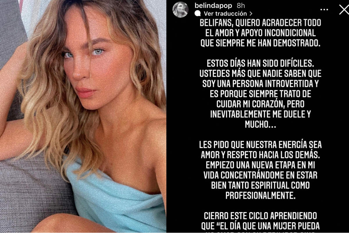 “Me duele y mucho”, Belinda rompe el silencio tras su ruptura con Christian Nodal