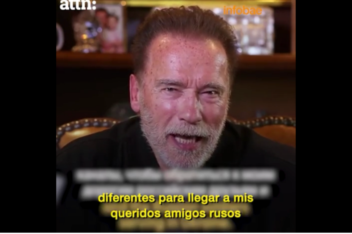 Arnold Schwarzenegger alza la voz frente a guerra en Ucrania