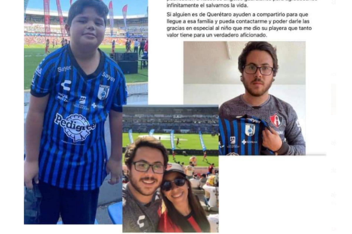 Adolfo, “el niño héroe”, que ayudó a salvar a un aficionado del Atlas en el Estadio Corregidora