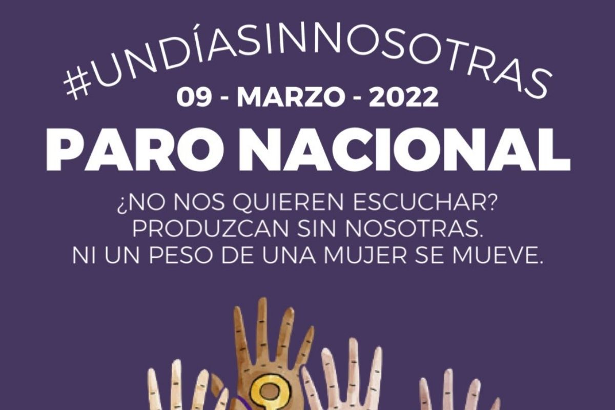 Feministas convocan “Un Día Sin Nosotras 2022” este 9M