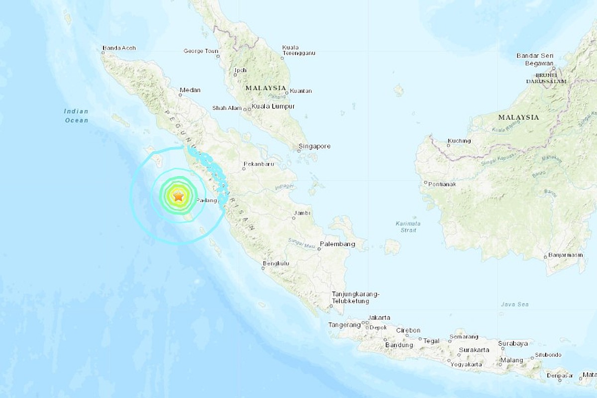 Se registra sismo magnitud 6.7 en la isla de Sumatra