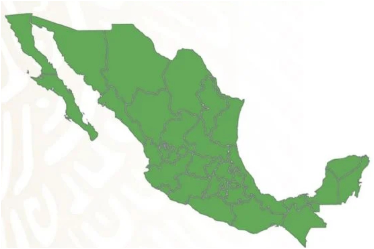 Por primera vez, todos los estados de México estarán en semáforo verde