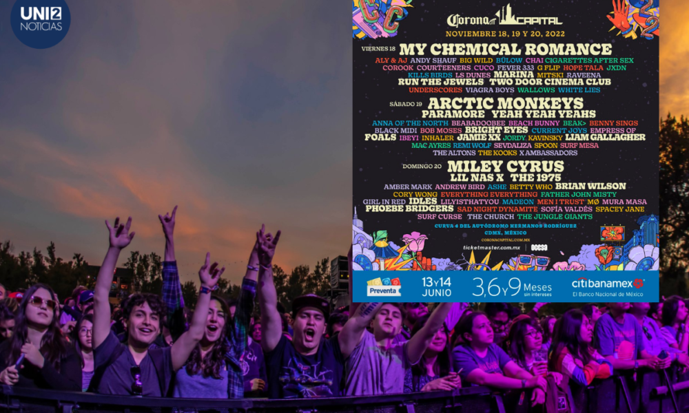 ¡Por fin! Ya salió el cartel oficial de Corona Capital