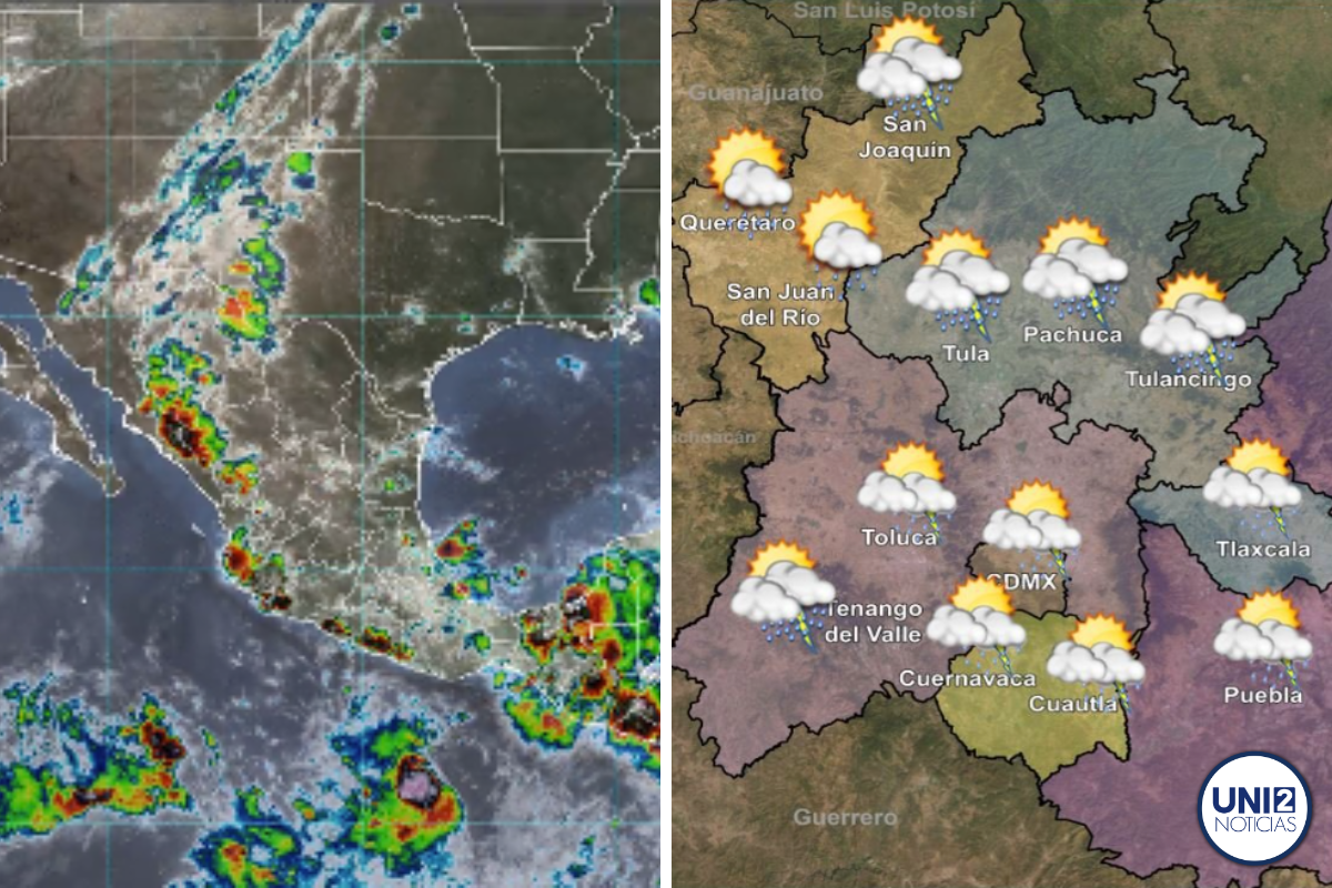 Se esperan tormentas con descargas eléctricas y granizadas en varios estados por Celia