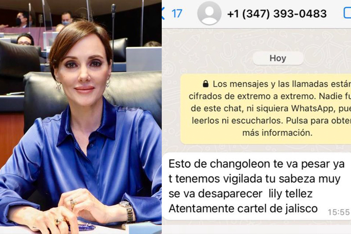 “Esto de changoléon te va a pesar”: Lilly Téllez denuncia amenaza del CJNG