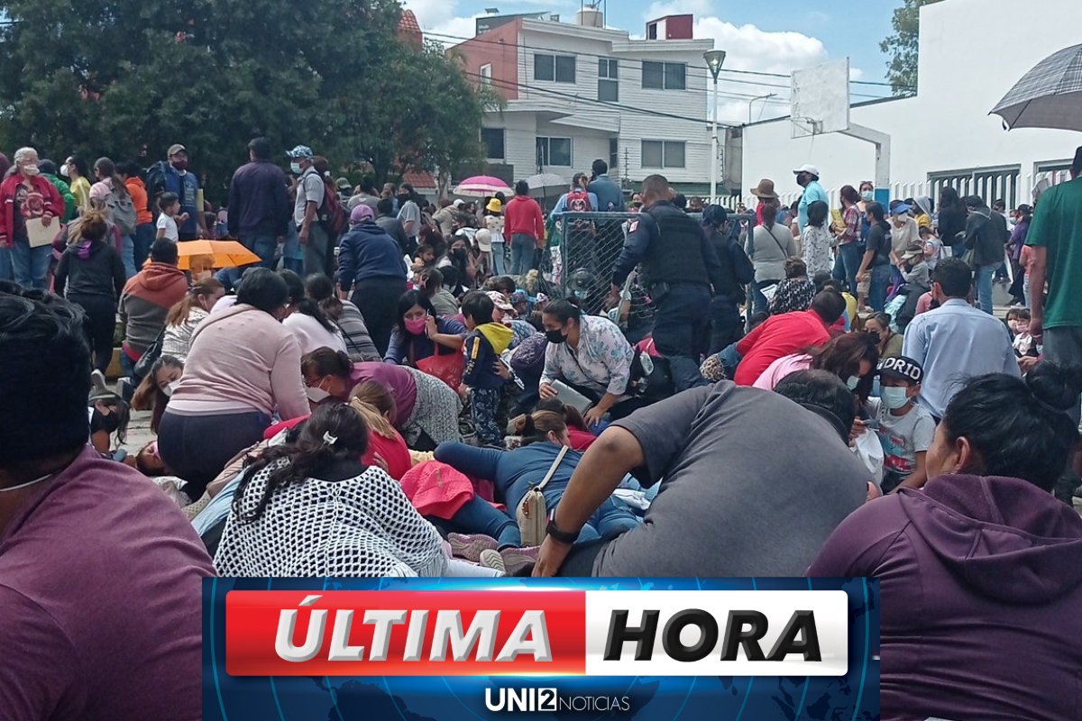 Reportan balacera en centro de vacunación para niños en Puebla