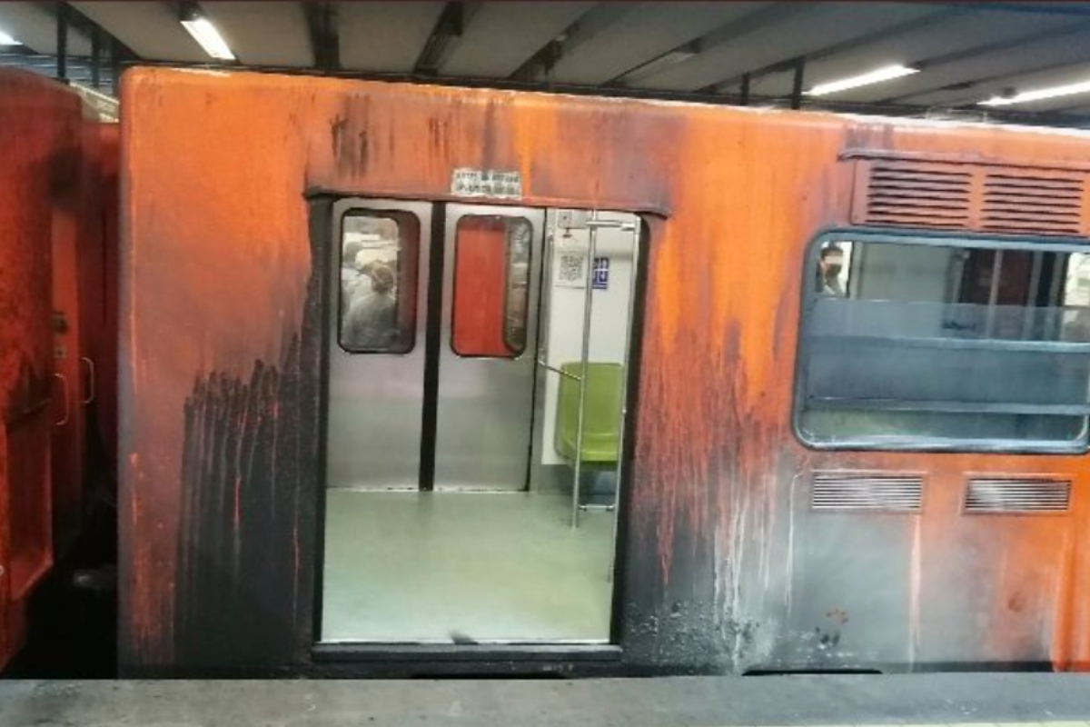 Se registra incendio en vagón de la Línea 9 del Metro de la CDMX