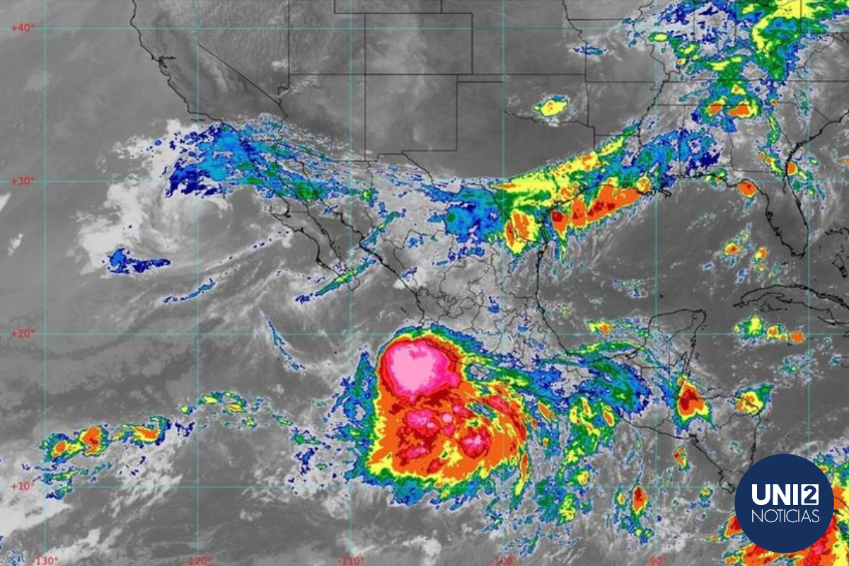 Prevén lluvias fuertes en estados por Depresión Tropical Doce-E