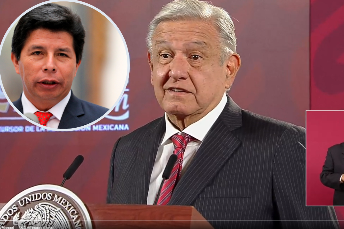 Para México, Pedro Castillo “sigue siendo” presidente de Perú: AMLO